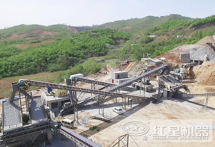 紅星采用總承包模式建設的破石頭場 紅星采用總承包模式建設的破石頭場