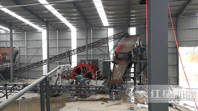 時(shí)產(chǎn)量200噸洗砂生產(chǎn)線如何配置？工藝流程有哪些