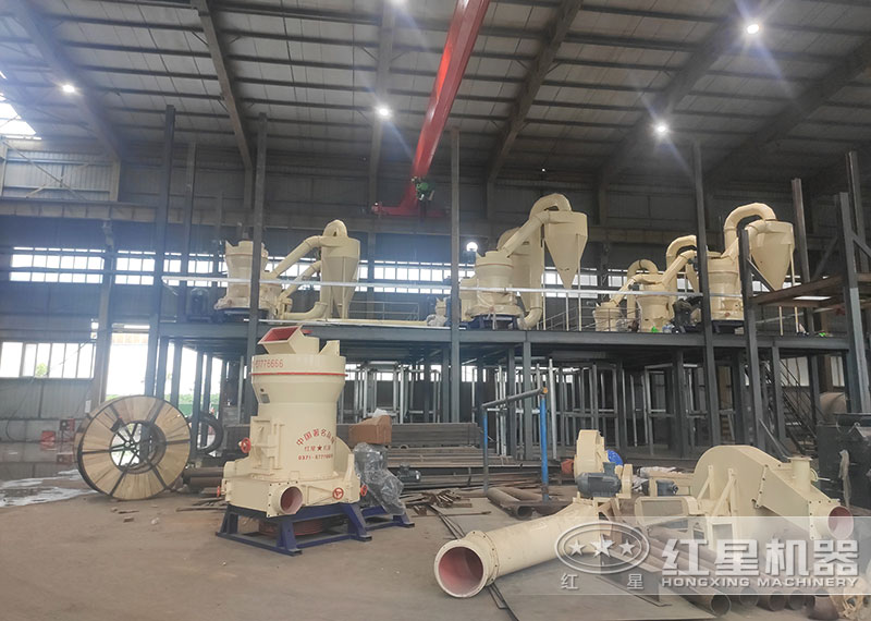 磨粉生產(chǎn)線中給料機(jī)、提升機(jī)現(xiàn)場(chǎng)安裝圖